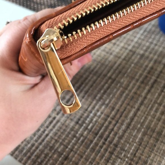 Croc chic embossed zip around wallet - Picture 3 of 3